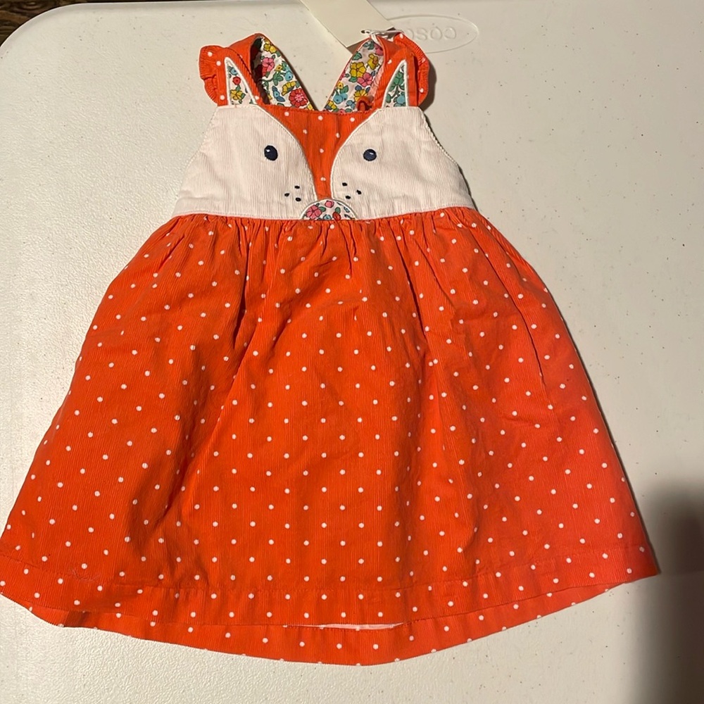 Baby Boden Fox dress 3-6 months